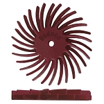 SUNBURST® 7/8'' DUAL - RED, 220 GRIT (A/O) - 12/PK