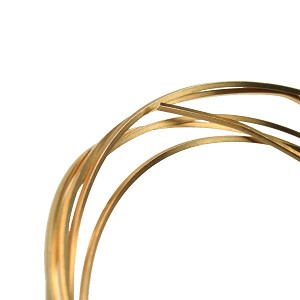 RED BRASS WIRE - SQUARE DEAD SOFT, 22GA - 25FT
