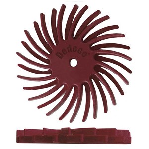 SUNBURST® 7/8'' DUAL - RED, 220 GRIT (A/O) - 12/PK