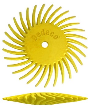 SUNBURST® 7/8'' TC KNIFE-EDGE - YELLOW, 80 GRIT (A/O) - 12/PK