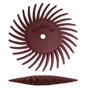 SUNBURST® 7/8'' TC KNIFE-EDGE - RED, 220 GRIT (A/O) - 48/PK